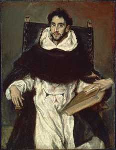 El Greco (Doménikos Theotokopoulos) - Portrait of Fray Hortensio Felix Paravicino