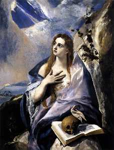 El Greco (Doménikos Theotokopoulos) - Mary Magdalene in Penitence