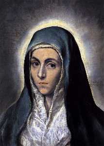 El Greco (Doménikos Theotokopoulos) - Virgin Mary