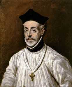 El Greco (Doménikos Theotokopoulos) - Portrait of Diego de Covarrubias
