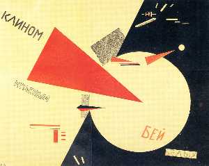 El Lissitzky - Beat the Whites with the Red Wedge