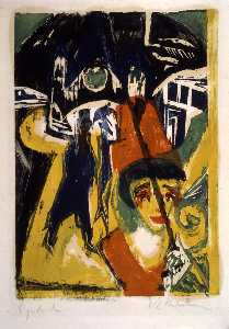 Ernst Ludwig Kirchner - Cocotte on the Road