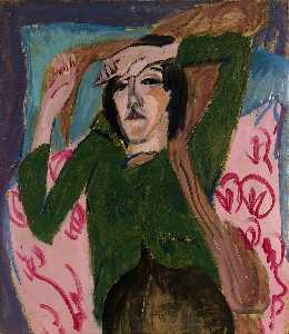 Ernst Ludwig Kirchner - Woman in a Green Blouse