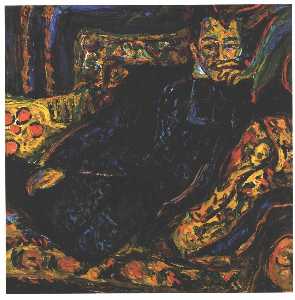 Ernst Ludwig Kirchner - Portrait of Hans Frisch - (own a famous paintings reproduction)