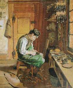 Ferdinand Hodler - The shoemaker