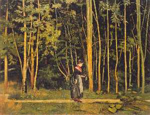 Ferdinand Hodler - Walking at the forest edge