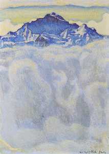 Ferdinand Hodler - The maiden of the mist over the sea