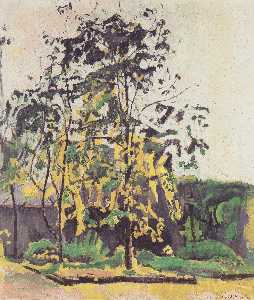 Ferdinand Hodler - Tree in the workshop garden