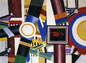 Fernand Leger - The level crossing (final state)