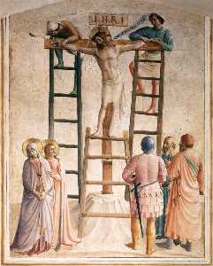 Fra Angelico - Nailing of Christ to the Cross