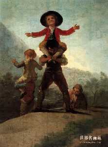 Francisco De Goya - Playing at Giants