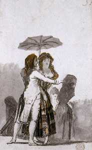 Francisco De Goya - Couple with Parasol on the Paseo