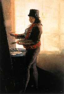 Francisco De Goya - Self-portrait in the Studio
