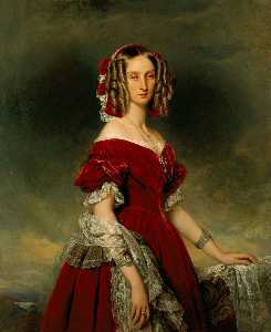 Franz Xaver Winterhalter - Portrait of Louises von Orléans