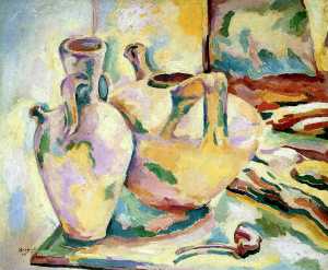 Georges Braque - Still Life with Jugs and Pipe