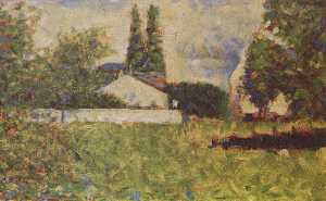 Georges Pierre Seurat - A house between trees