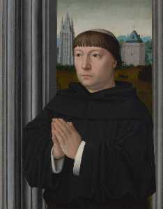 Gerard David - An Augustinian Friar Praying