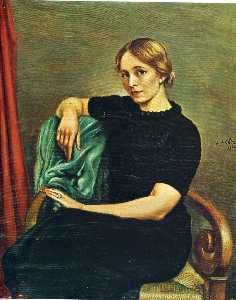 Giorgio De Chirico - Portrait of Isa with black dress