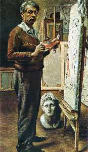 Giorgio De Chirico - Self Portrait in the Studio