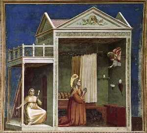 Giotto Di Bondone - Annunciation to St Anne