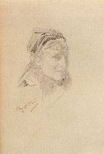 Giovanni Boldini - Portrait Of Sarah Bernhardt