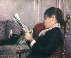 Gustave Caillebotte - Interior, Woman Reading