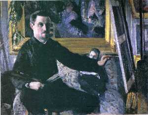 Gustave Caillebotte - Self-Portrait with an Easel