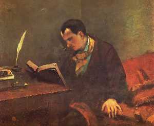 Gustave Courbet - Portrait of Charles Baudelaire