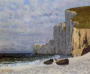 Gustave Courbet - Bay with Cliffs