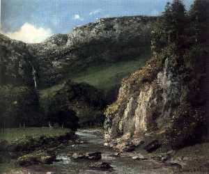 Gustave Courbet - Stream in the Jura Mountains