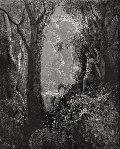 Paul Gustave Doré - Satan in Paradise