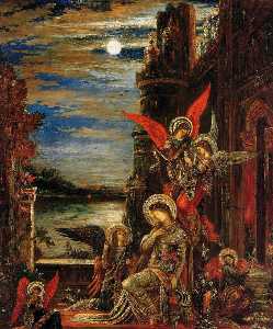 Gustave Moreau - St. Cecilia (The Angels Announcing her Coming Martyrdom)