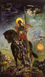 Gustave Moreau - The park and the angel of death
