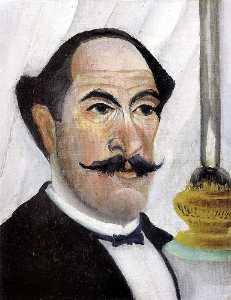 Henri Julien Félix Rousseau (Le Douanier) - Self portrait
