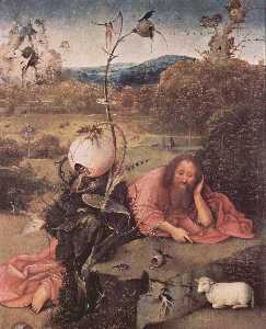 Hieronymus Bosch - St. John the Baptist in Meditation