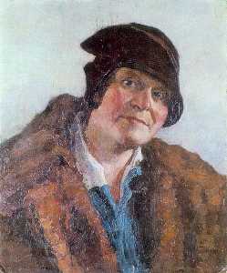 Igor Emmanuilovich Grabar - Portrait of M.Grabar-Dobryanskaya