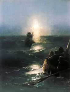 Ivan Aivazovsky - Jesus walks on water