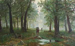 Ivan Ivanovich Shishkin - Rain in the Oak Forest