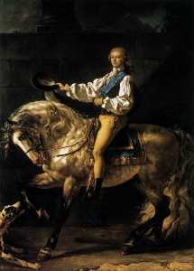 Jacques Louis David - Equestrian Portrait of Stanislas Kostka Potocki