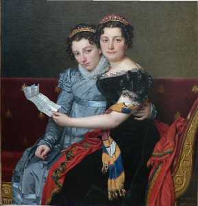 Jacques Louis David - The Sisters Zenaide and Charlotte-Bonaparte