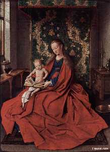Jan Van Eyck - The Ince Hall Madonna (The Virgin and Child Reading)