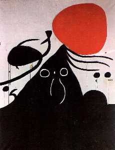Joan Miro - Woman in front of the sun I