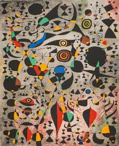Joan Miró - Woman Encircled by the Flight of a Bird