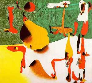 Joan Miro - Figures in Front of a Metamorphosis