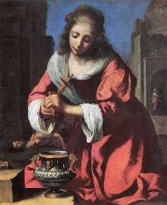 Johannes Vermeer - Saint Praxedis