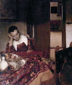 Johannes Vermeer - A maid asleep