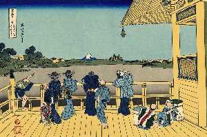Katsushika Hokusai - Sazai hall - 500 Rakan temples