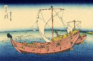 Katsushika Hokusai - The Kazusa sea route