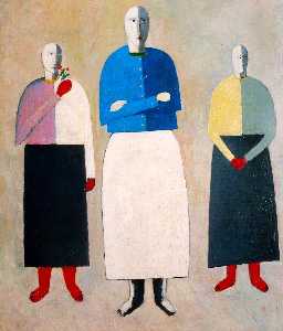Kazimir Severinovich Malevich - Three Girls