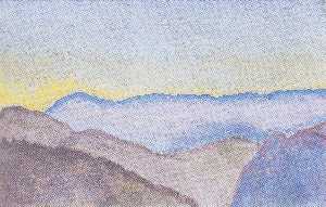 Koloman Moser - Landscape in Semmering with view of Rax